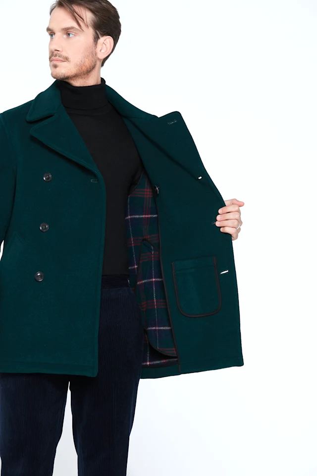 London-Tradition-Scott-Mens-Pea-Coat-British-Racing-Green-I