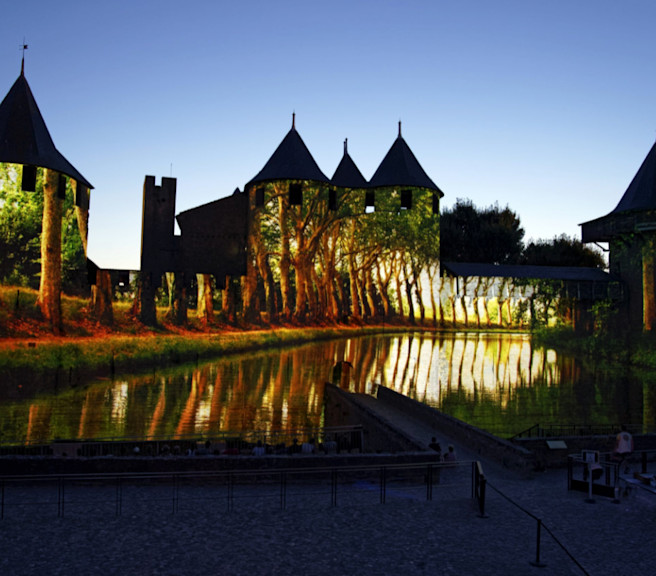 Light and sound show in Carcassonne