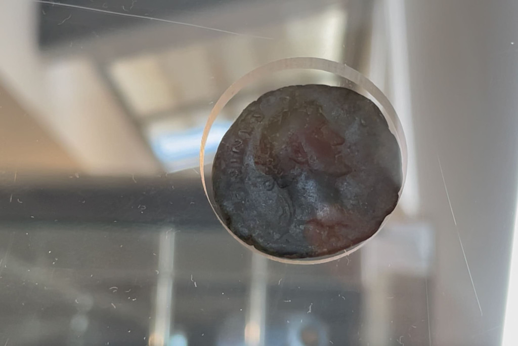 Romain coin discovered on the archaeological site