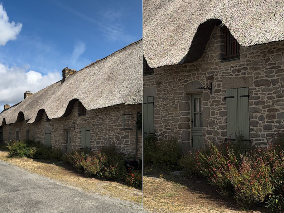 Maisons aux toits de chaume