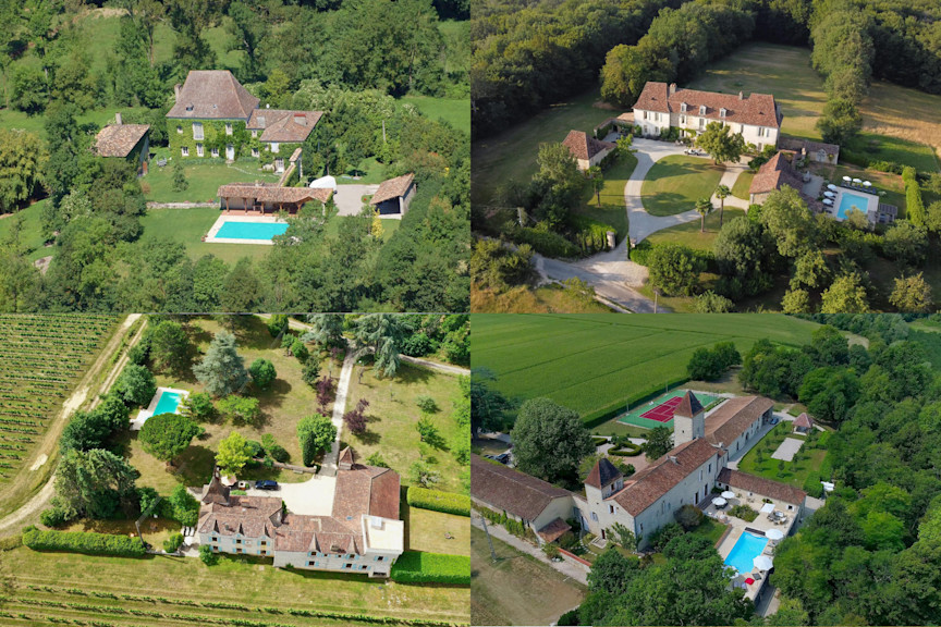 Countryside holiday property in France surrounded by rural landscape