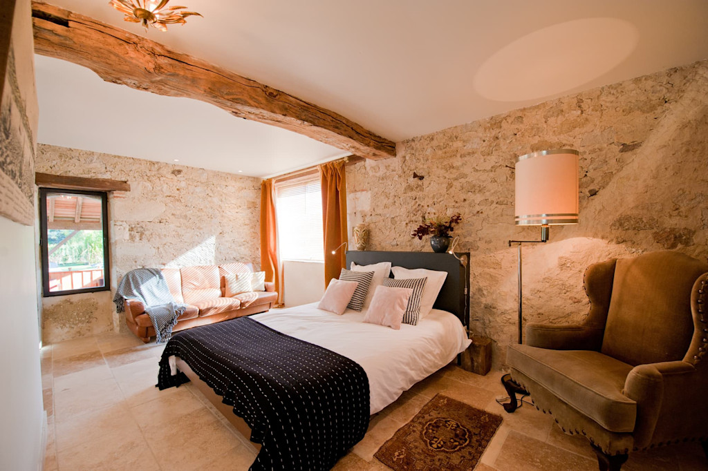 Chambre dans une maison de vacances dans le sud-ouest de la France