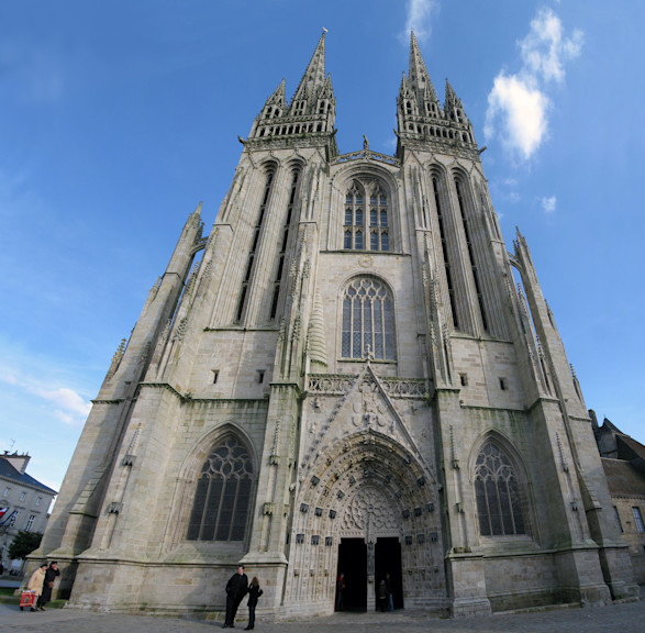 Gothic cathedral in Quimper