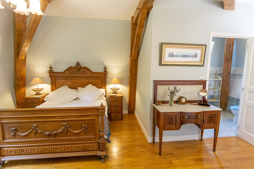 Bedroom in bourdeilles holiday home