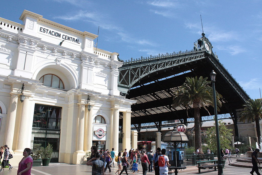 Alameda railway station, Santiago Chile 1885