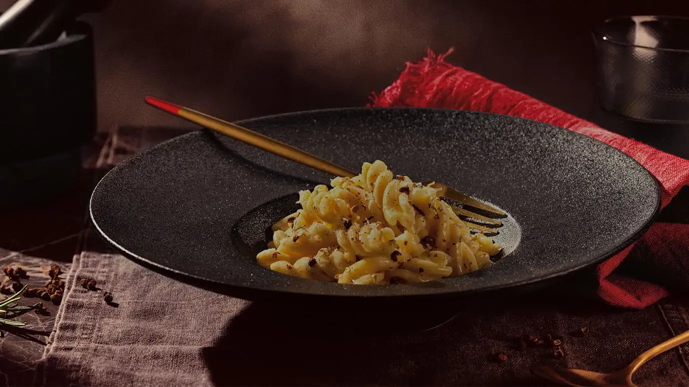 Barilla® Al Bronzo® Fusilloni Pasta with Butter and Black Pepper Recipe