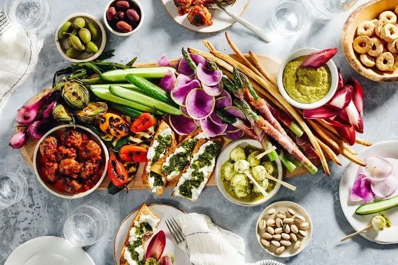 Antipasto Board with Rustic Basil Pesto Sauce | Barilla
