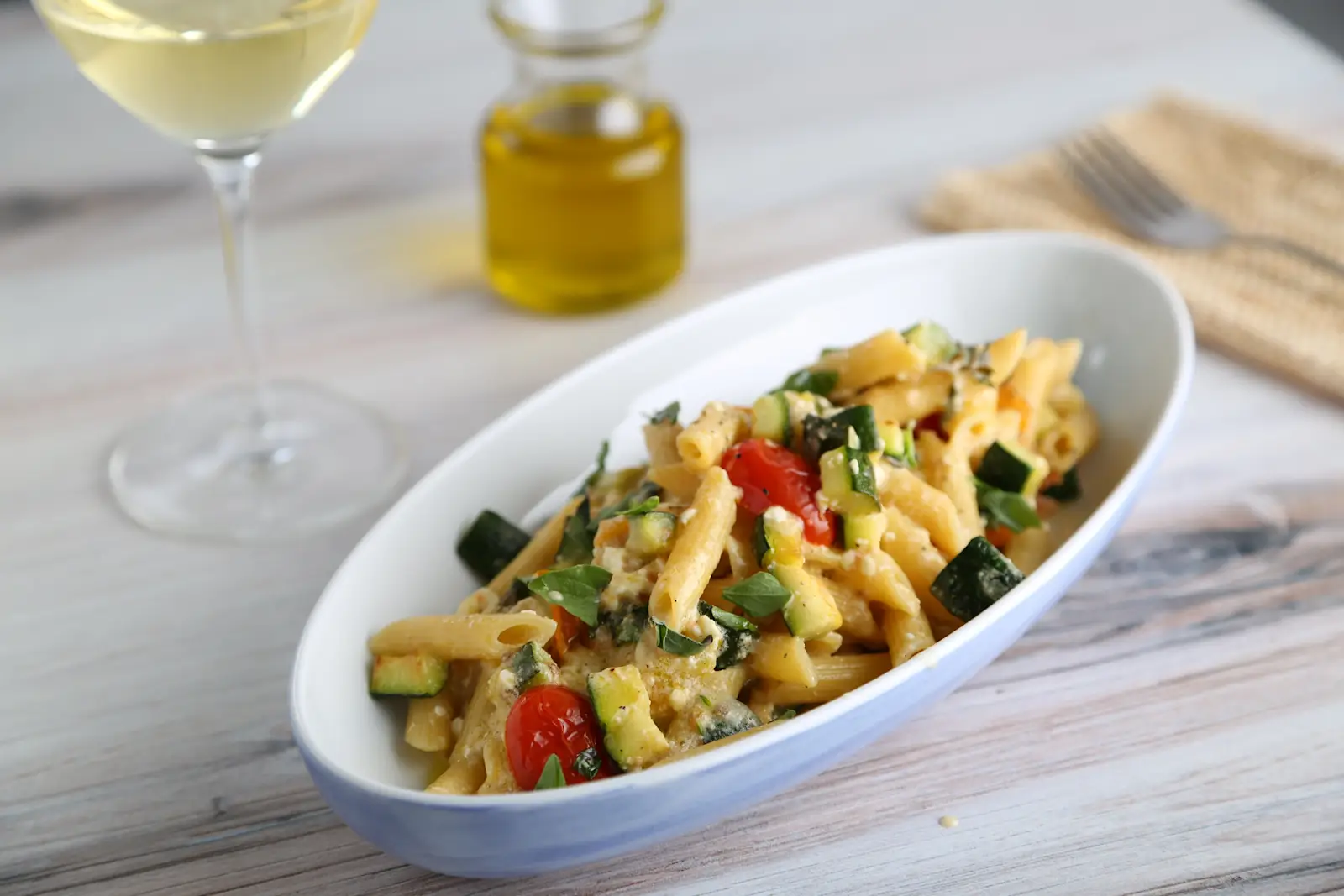 Barilla Baked Feta Pasta with Cherry Tomatoes & Zucchini