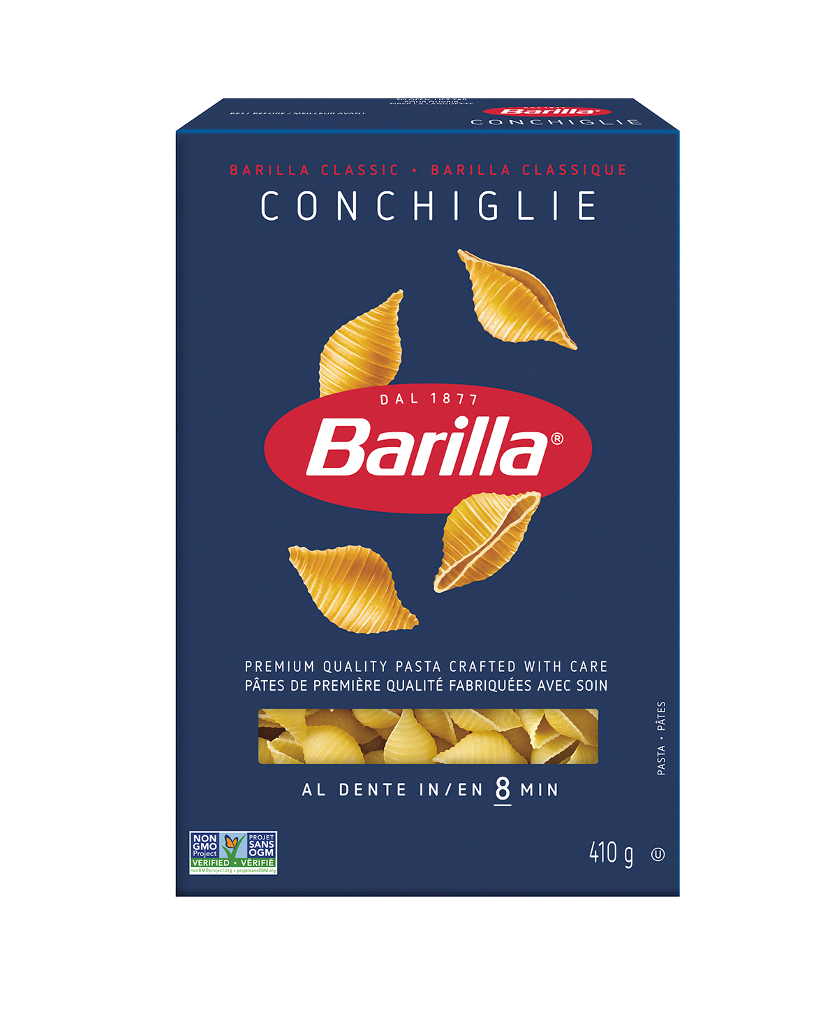 Barilla Medium Shells Pasta - Packshot - fr-ca