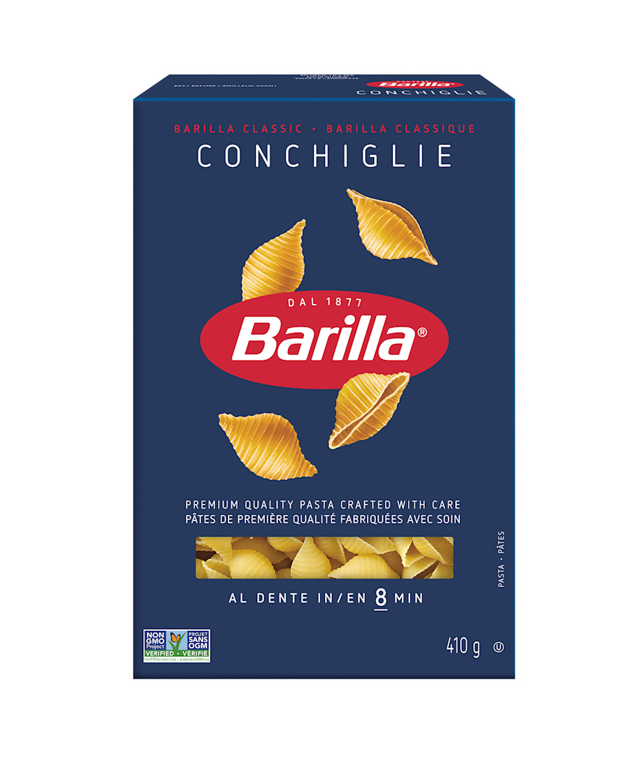 Barilla Medium Shells Pasta - Packshot - fr-ca