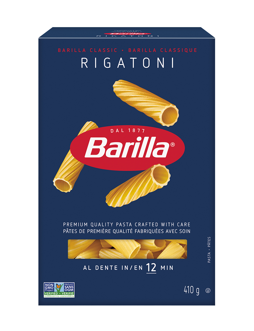 Barilla Rigatoni Pasta - Packshot - en-ca