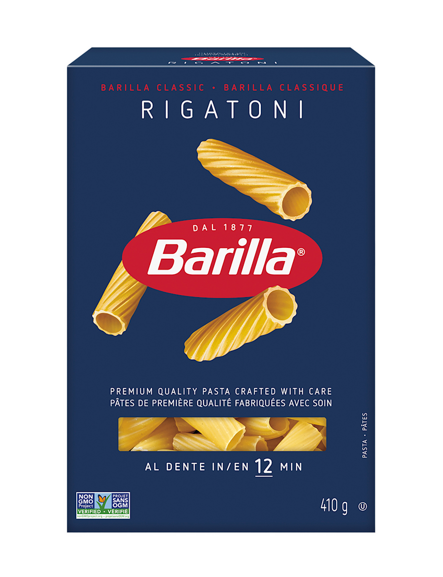 Barilla Rigatoni Pasta - Packshot - en-ca