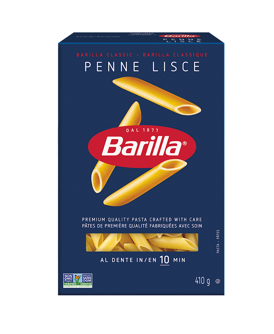 Barilla Penne Lisce Pasta - Packshot - en-ca
