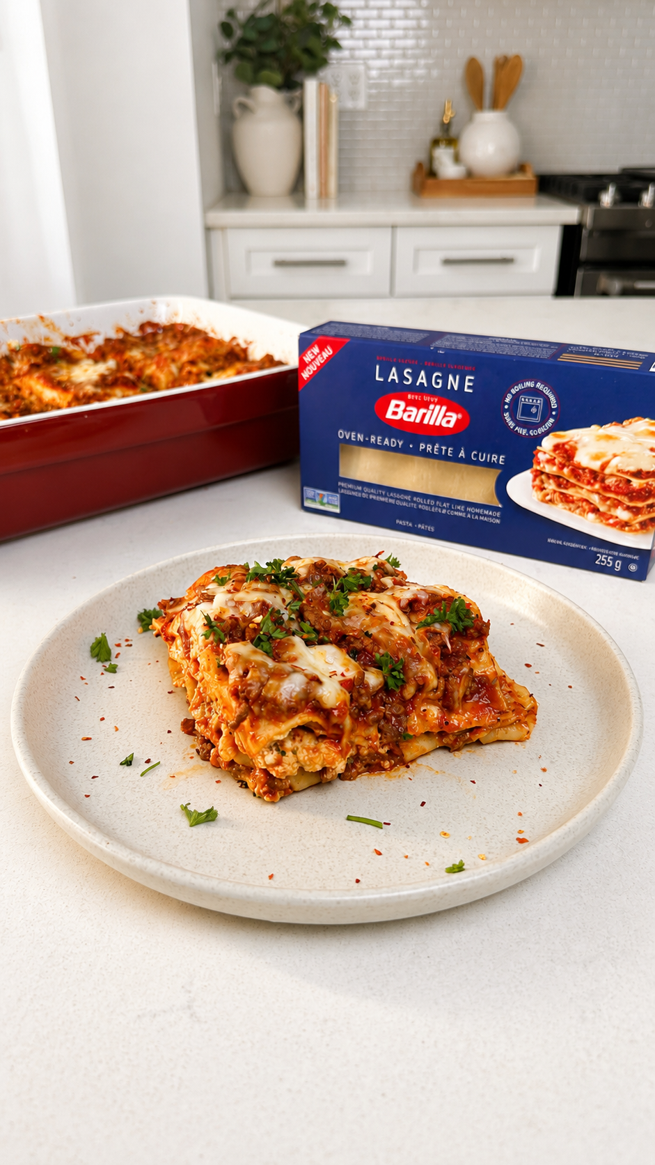 Four-Cheese Barilla Lasagne with Gorgonzola, Ricotta, Mascarpone ...