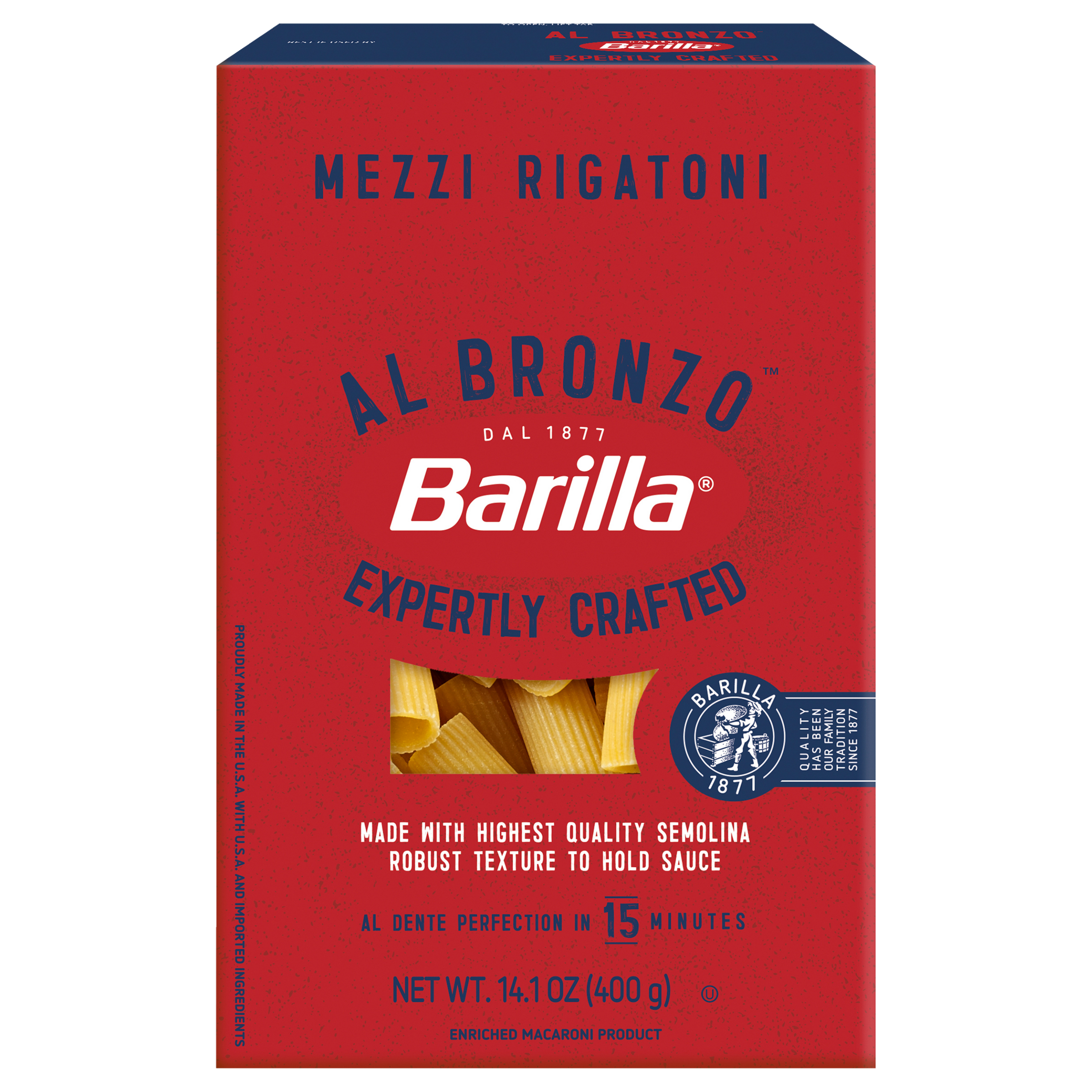 Al Bronzo Mezzi Rigatoni Pasta Nutrition & Recipes Barilla