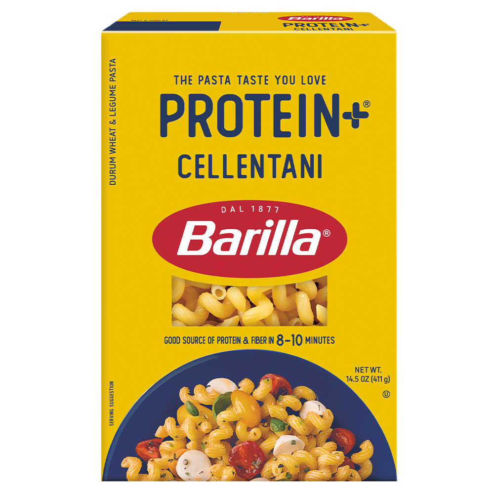Barilla® Protein+ Cellentani 2025 Product Packaging