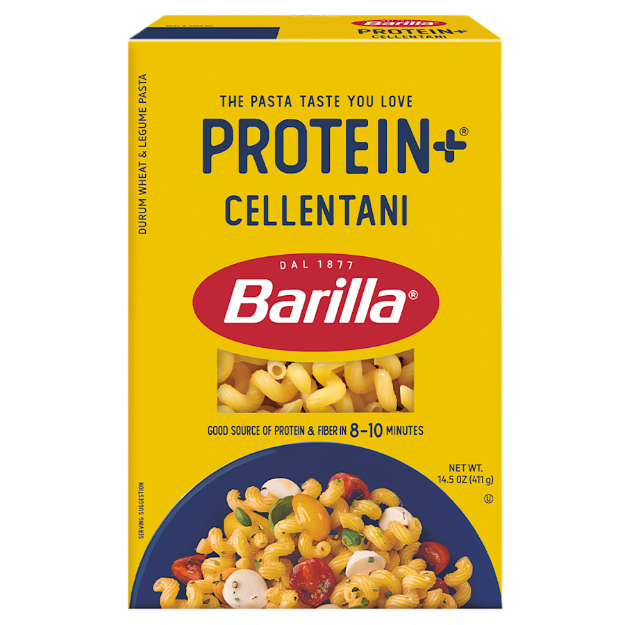 Barilla® Protein+ Cellentani 2025 Product Packaging