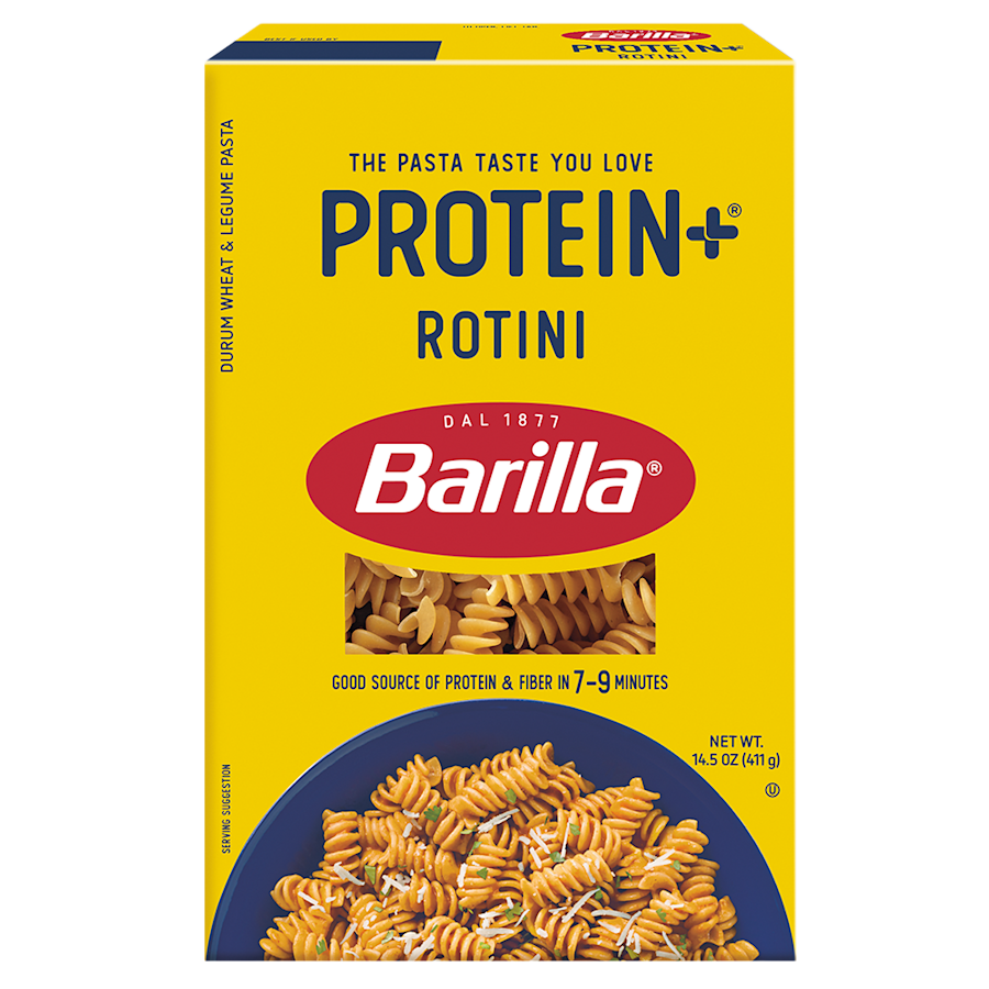 Barilla® Protein+® Rotini 2025 Product Packaging