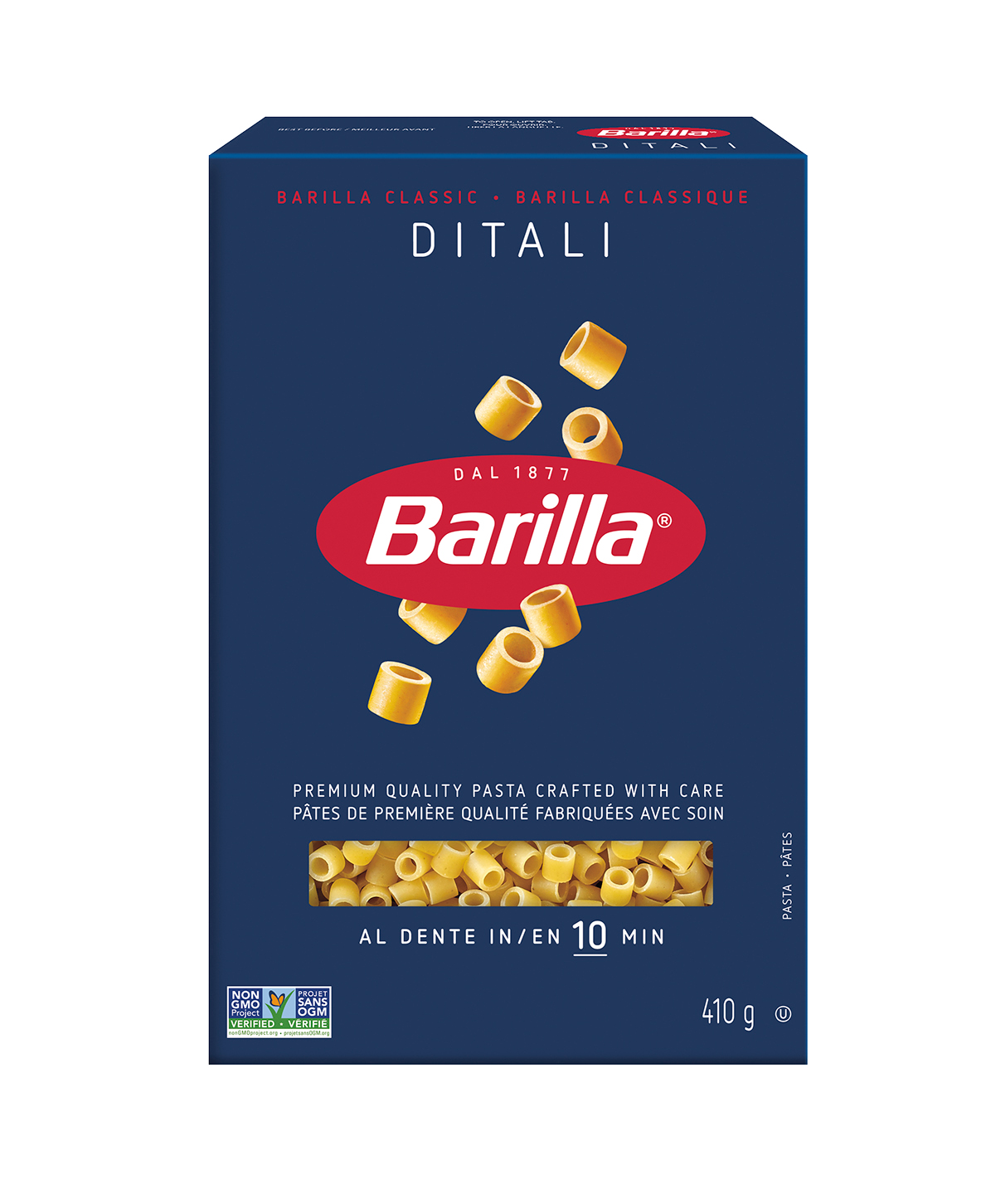 Barilla Ditali Pasta - Packshot - en-ca