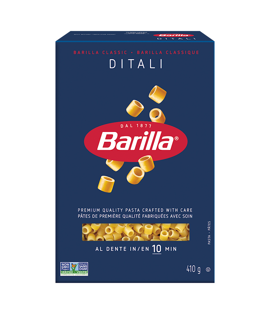 Barilla Ditali Pasta - Packshot - en-ca