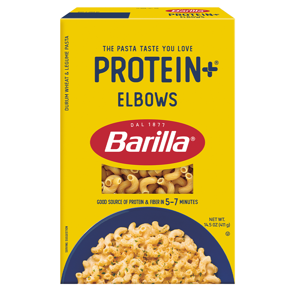 Barilla® Protein+® Elbows 2025 Product Packaging