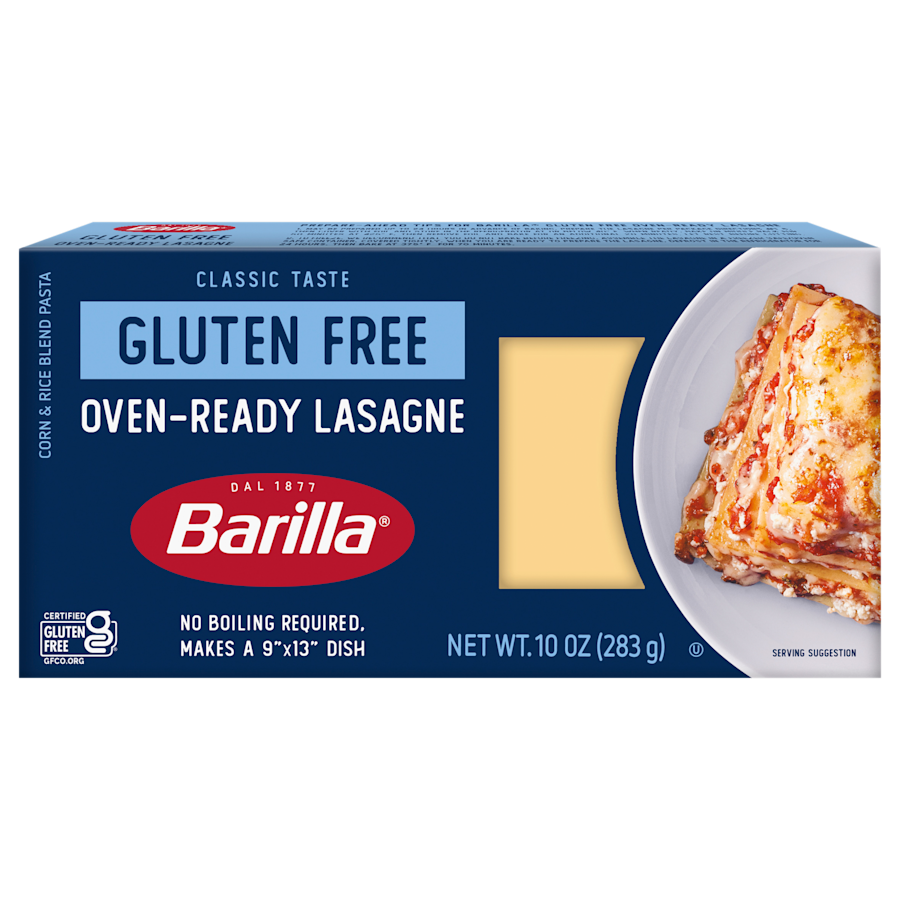 Barilla® Gluten Free Oven-Ready Lasagna Product Package
