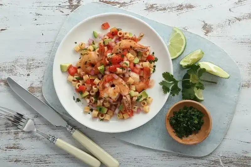 Pasta Coctel de Camarones