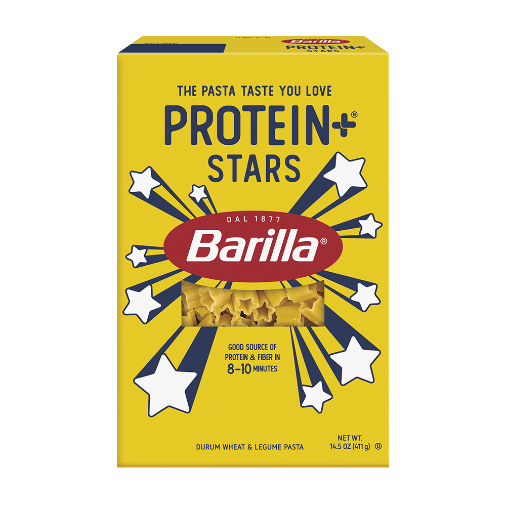 Barilla Protein+® Stars pasta, kids pasta shape