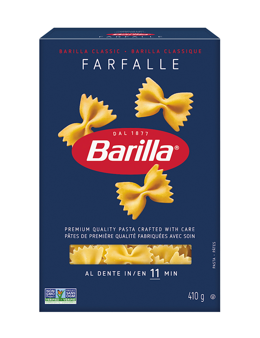 Barilla Farfalle Pasta - Packshot - en-ca