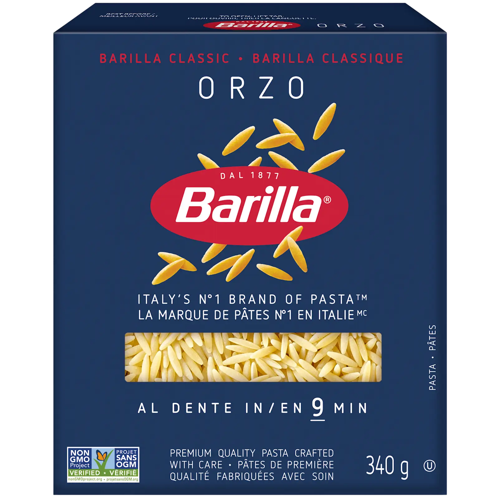 Barilla Orzo Pasta - Packshot - fr-ca