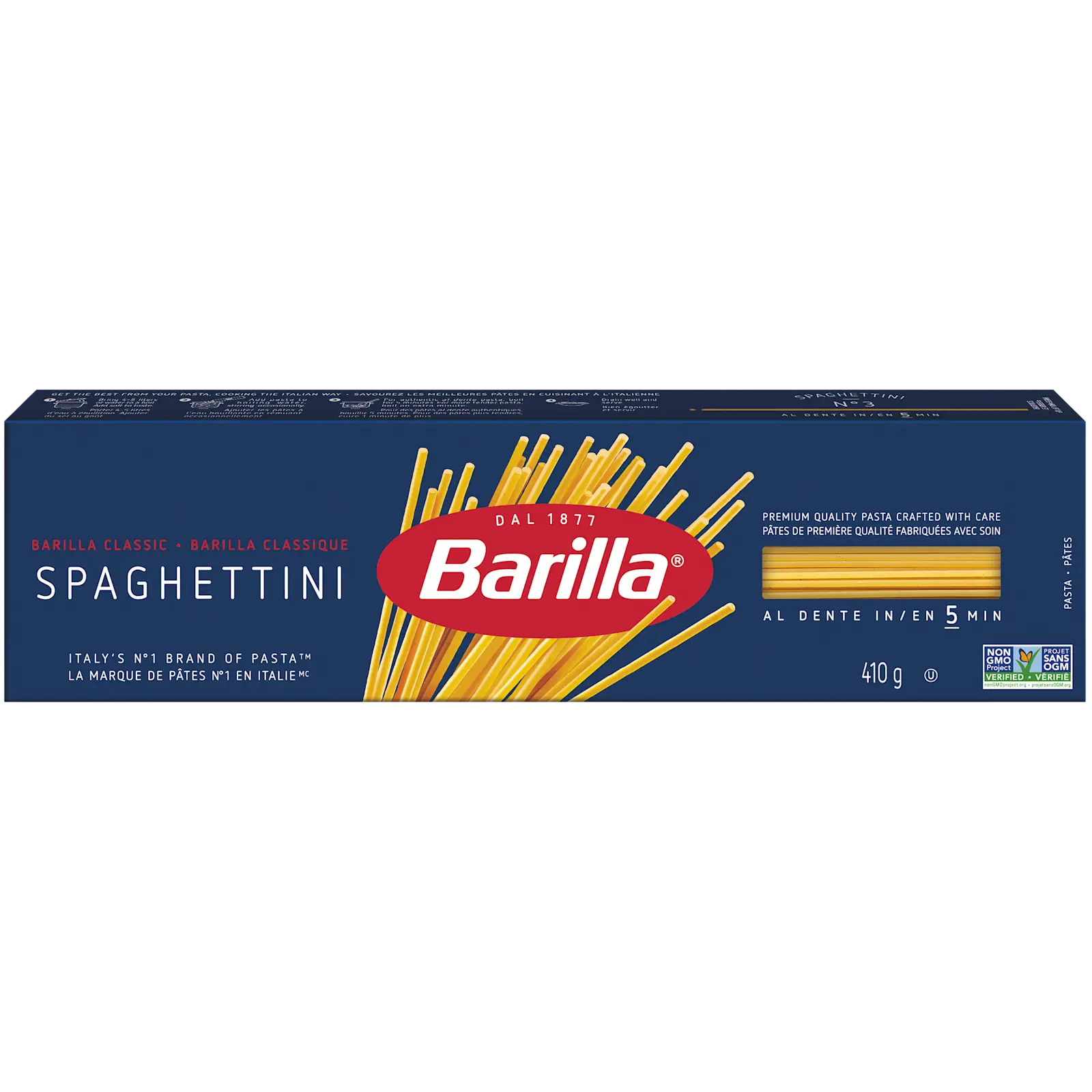 Barilla Spaghettini Pasta - Packshot - en-ca