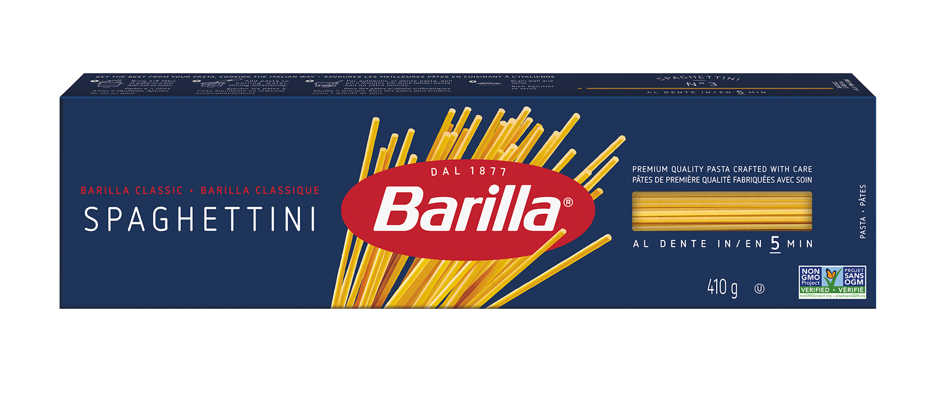 Barilla Spaghettini Pasta - Packshot - fr-ca