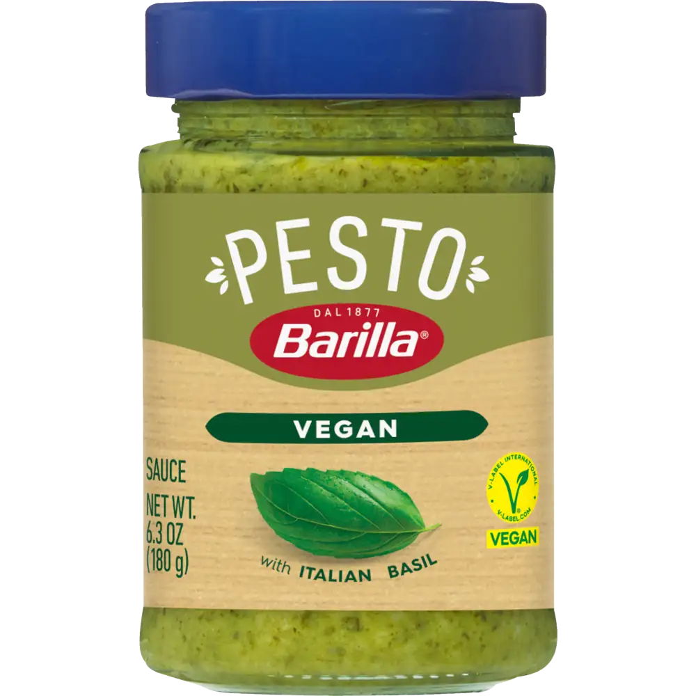 Barilla Vegan Basil Pesto Pasta Sauce made with Italian Basil