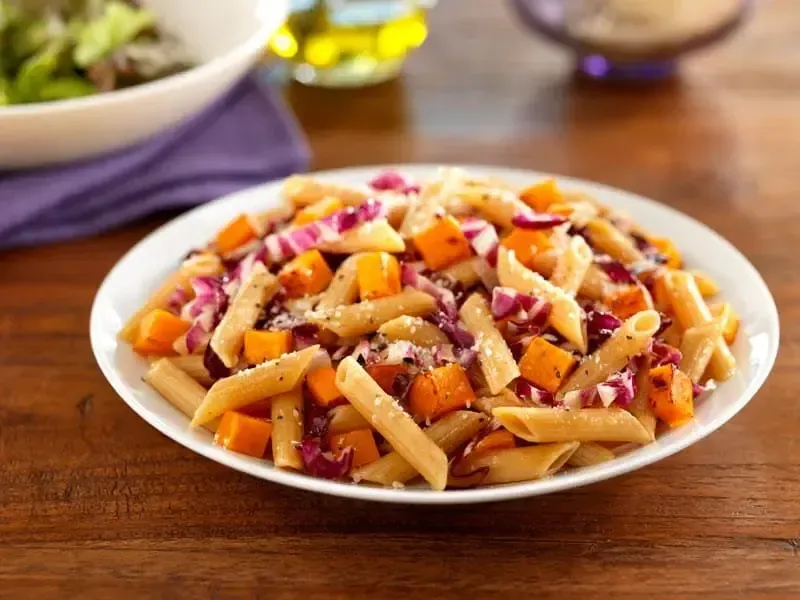 Whole Grain Penne with Radicchio, Butternut Squash & Parmigiano-Reggiano Cheese | Barilla