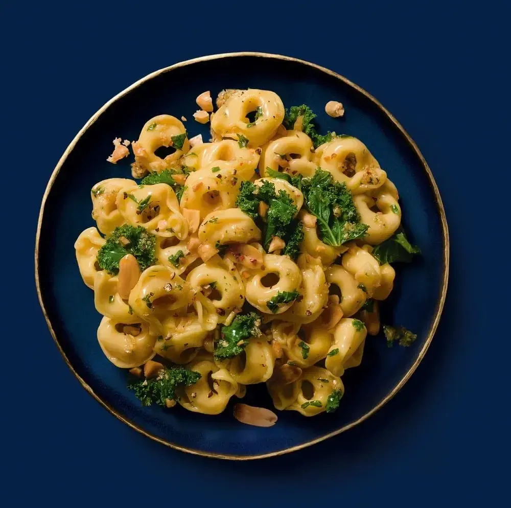 Three Cheese Tortellini Pasta with Savoy Cabbage and Peanuts | Barilla