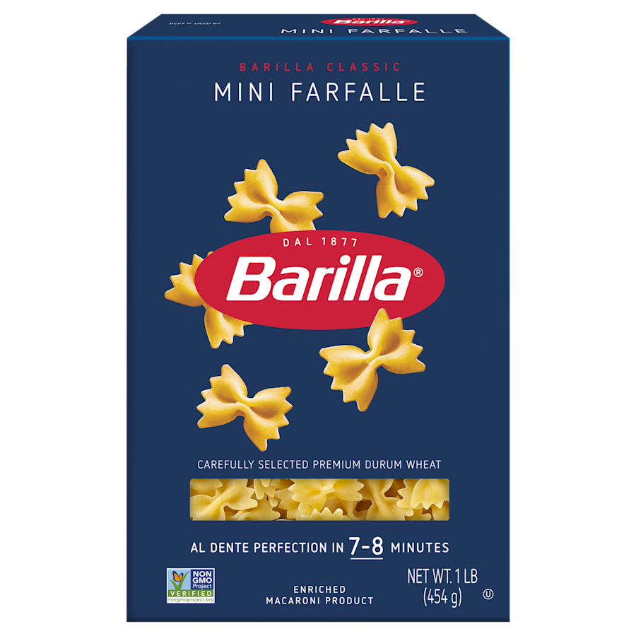 Mini Farfalle Pasta with Creamy Green Peas, Cherry Tomatoes ...