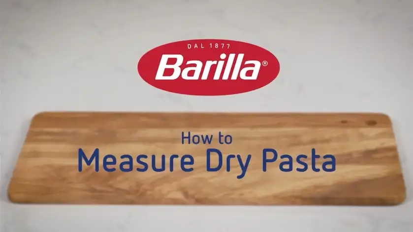 How to Measure Dry Pasta - YouTube Embed Thumbnail