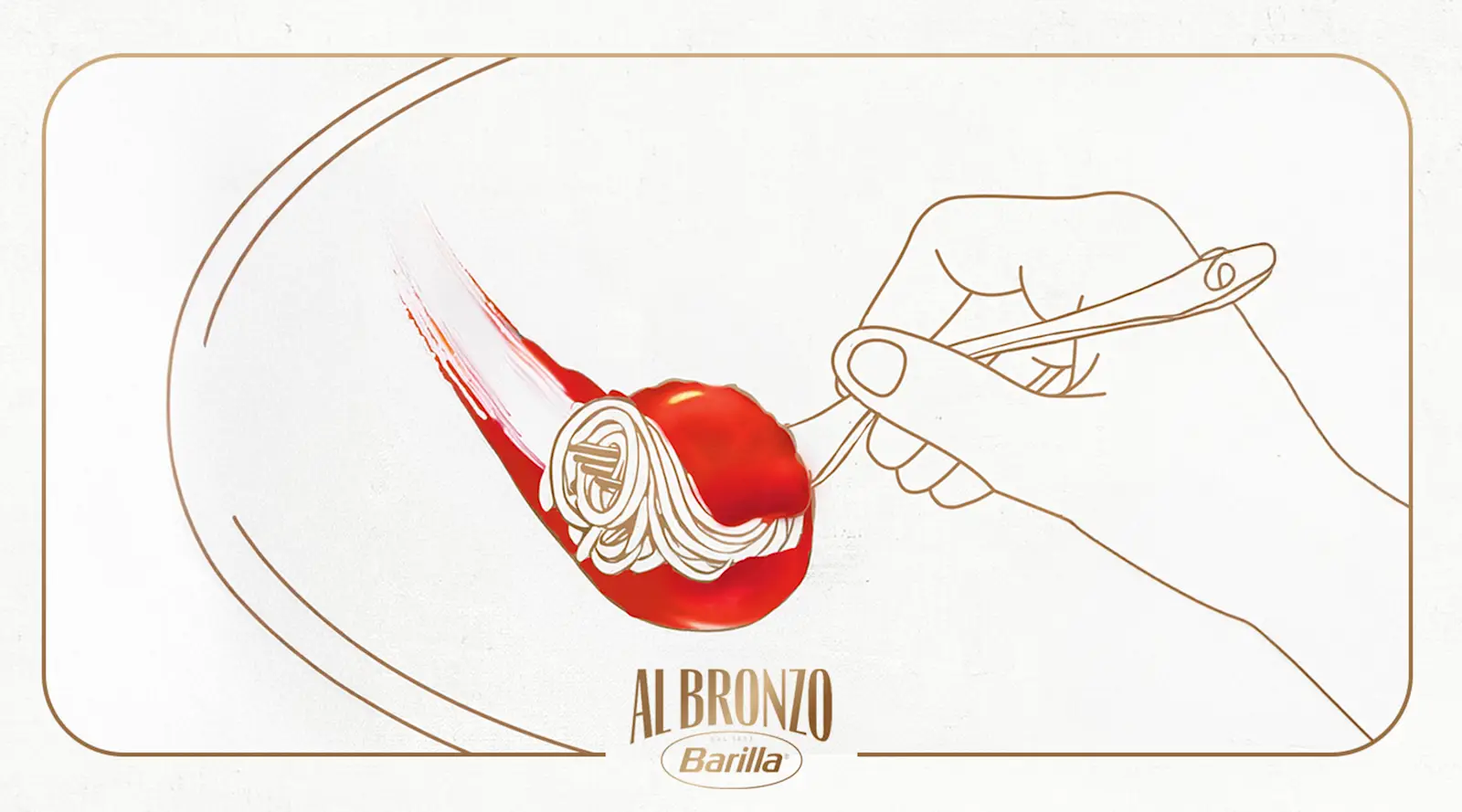 Barilla Al Bronzo Scarpetta Step 2: Pause with the last bite and sop the remaining sauce with Al Bronzo pasta