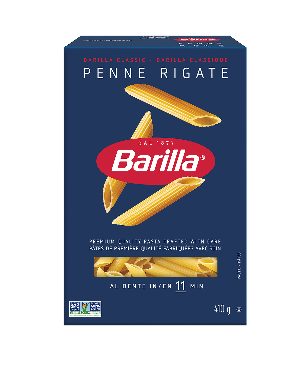 Barilla Pennette Rigate Pasta - Packshot - fr-ca
