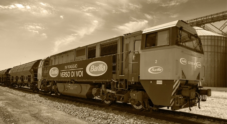 The First Wheat Transport Train Arrives At the Barilla Plant in Parma