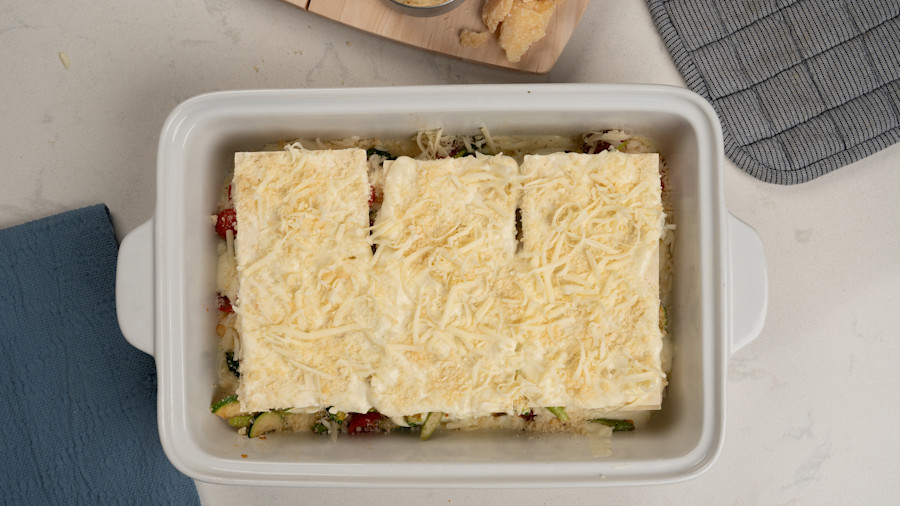 Barilla® Oven-Ready Lasagne with Fresh Vegetables Recipe Step 5