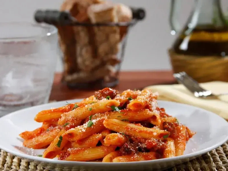 Savory Italian Sausage & Red Wine Penne Pasta Recipe | Barilla