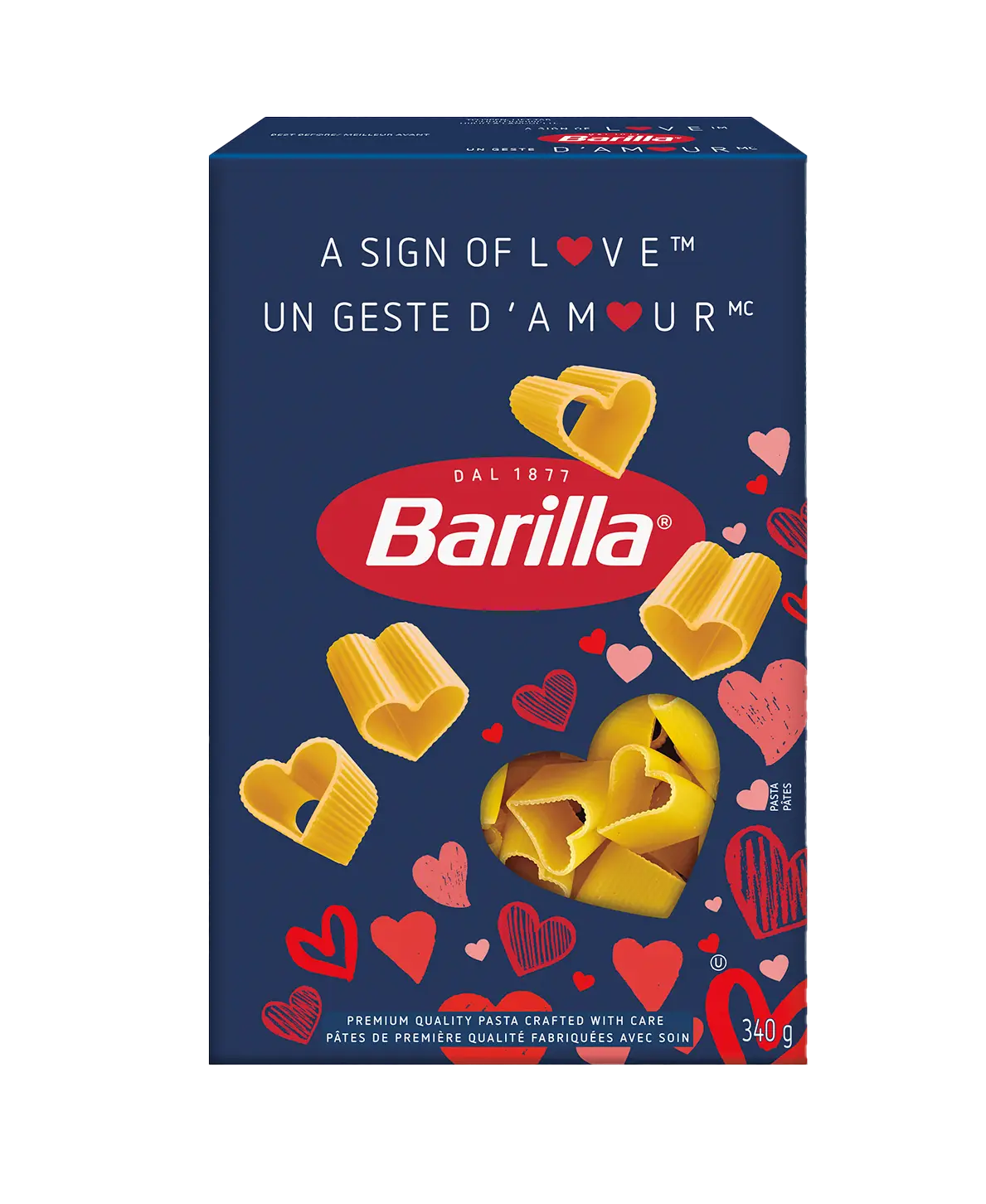 Barilla Love Heart Pasta Valentine's Day Sign of Love