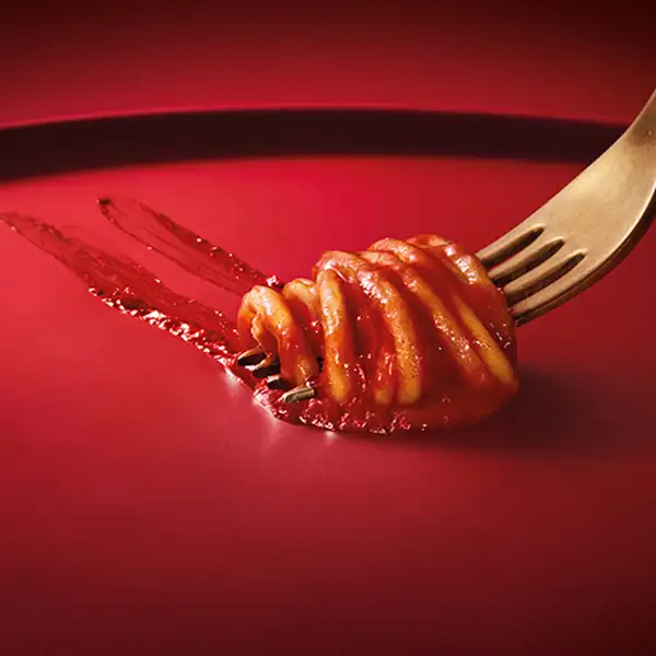 Scarpetta With Barilla Al Bronzo Pasta Wrapped Around Fork