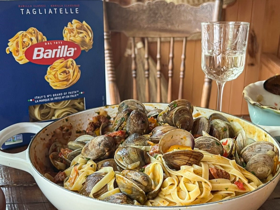 Tagliatelle Pasta with Clams and Chorizo | Barilla Canada | Barilla