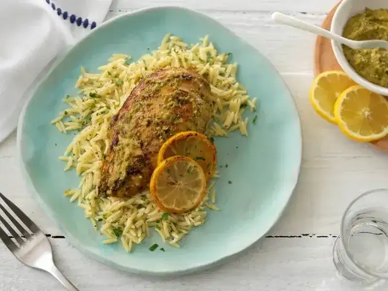 Barilla® Creamy Pesto Lemon Chicken Recipe