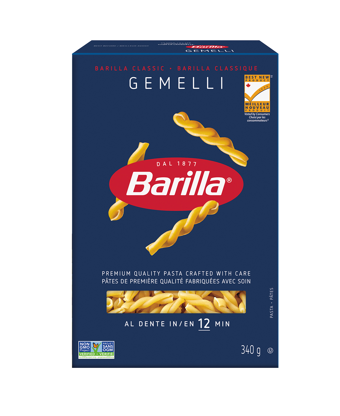 Barilla Gemelli Pasta - Packshot - fr-ca