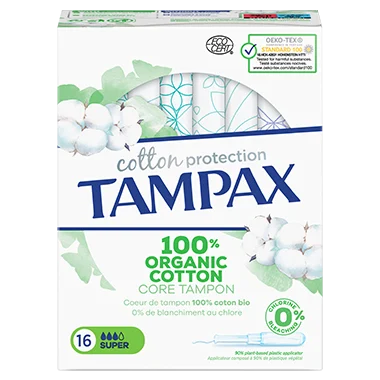 Tampax Cotton Protection Super 16