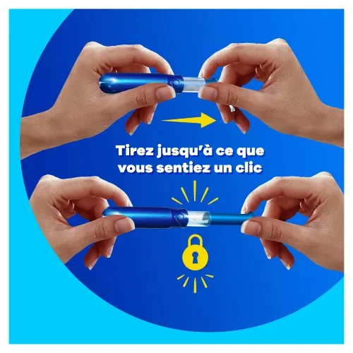 Tirez jusqu'a ce que vous sentiez un clic