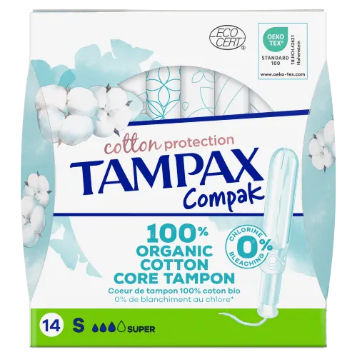 Tampons Tampax Cotton Protection Compak Super